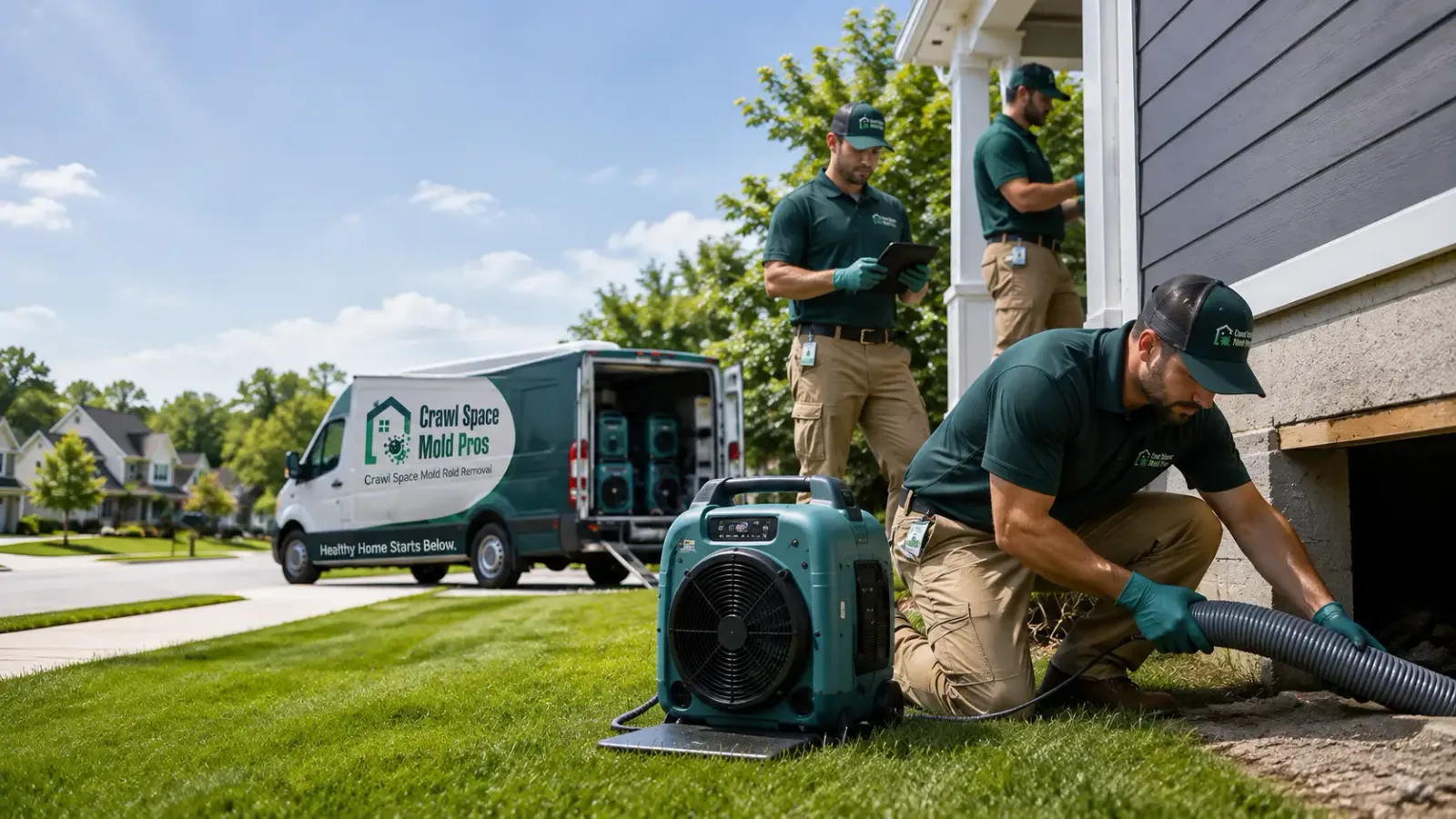 Crawl Space Mold Removal in Lakeview, MI